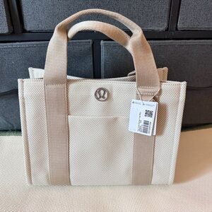 lululemon athletica Cream and Tan Crossbody Bag